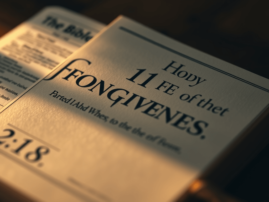 Forgiveness in the Holy&nbsp;Bible