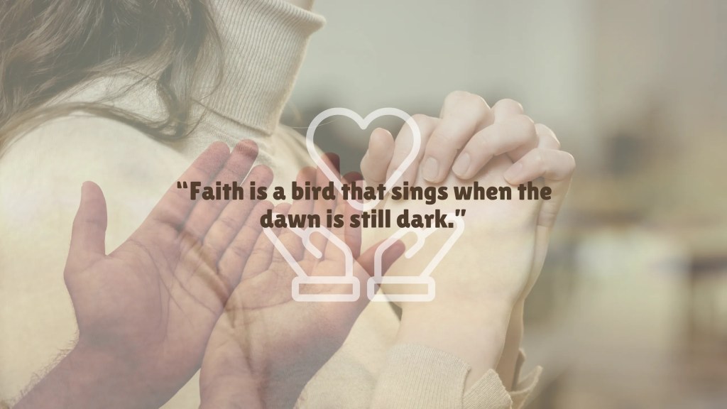 WORRIES END, WHERE FAITH&nbsp;BEGINS!