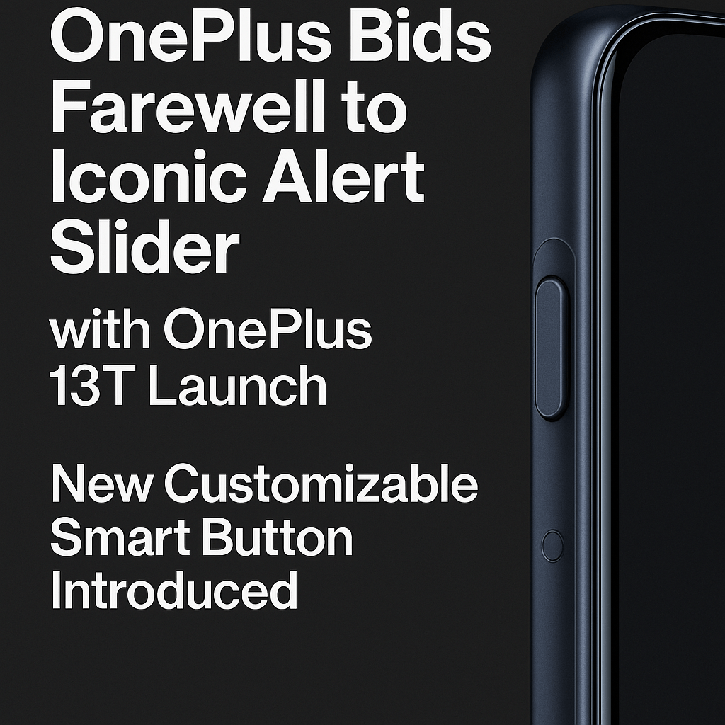 OnePlus 13T Marks the End of an Era: Iconic Alert Slider Replaced by Smart&nbsp;Button