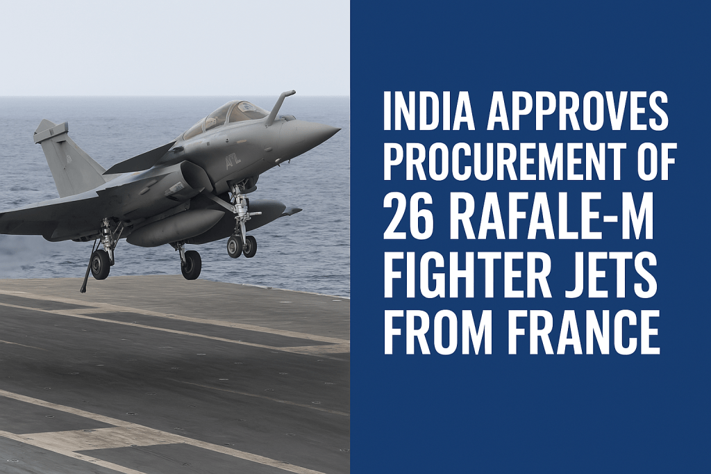 India Approves Procurement of 26 Rafale-M Fighter Jets to Strengthen Naval Air&nbsp;Power
