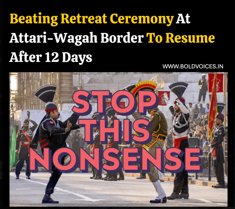 भारत-पाकिस्तान सीमा पर बीटिंग रिट्रीट समारोह को स्थायी रूप से समाप्त करने हेतु प्रधानमंत्री श्री नरेंद्र मोदी जी से&nbsp;अनुरोध