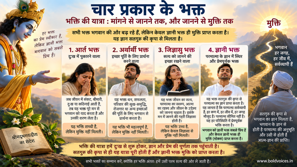 चार प्रकार के भक्त — ज्ञानी भक्त ही क्यों प्राप्त करता है&nbsp;मुक्ति?